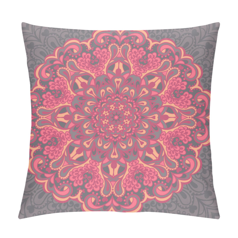 Personality  Flower Mandala. Abstract Element For Design Pillow Covers