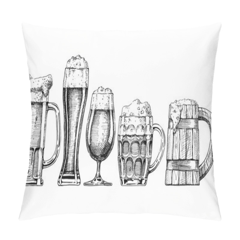 Personality  Beer Set Pillow Covers