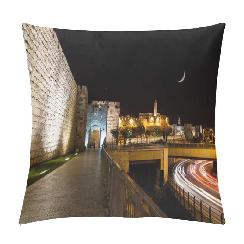 Personality  Jaffa Gate At Night Pillow Covers