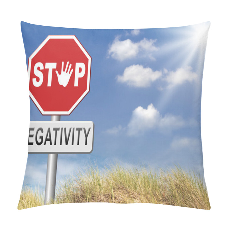 Personality  No Pessimism Stop Negativity Pillow Covers