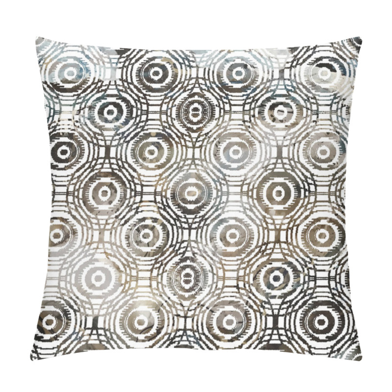 Personality  Geometry Modern Repeat Pattern With Textures Pillow Covers