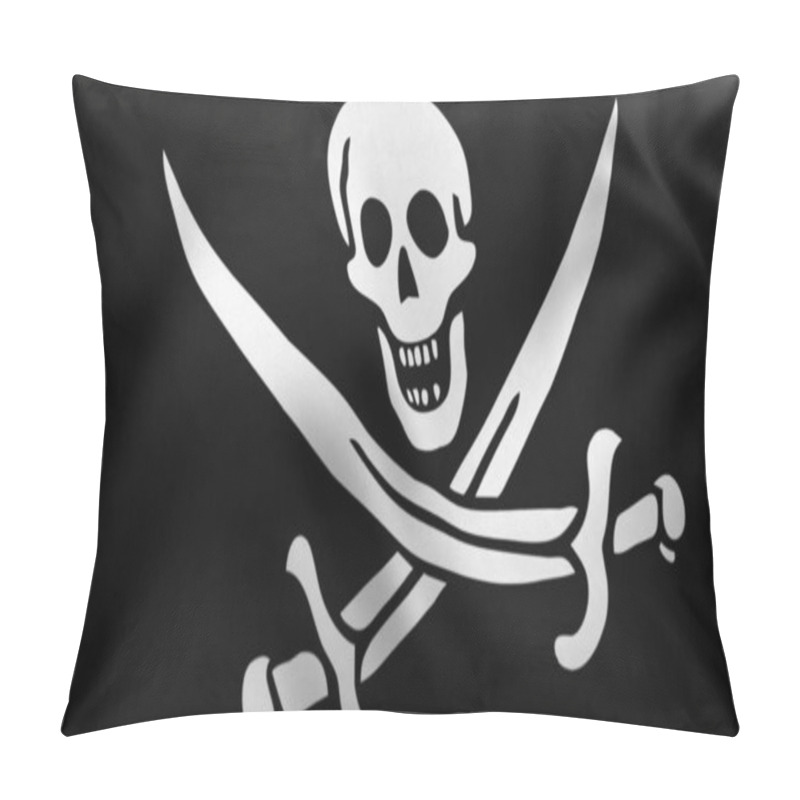 Personality  Pirate Flag, Jolly Roger, Calico Jack Rakham's Flag, 3D Render Pillow Covers