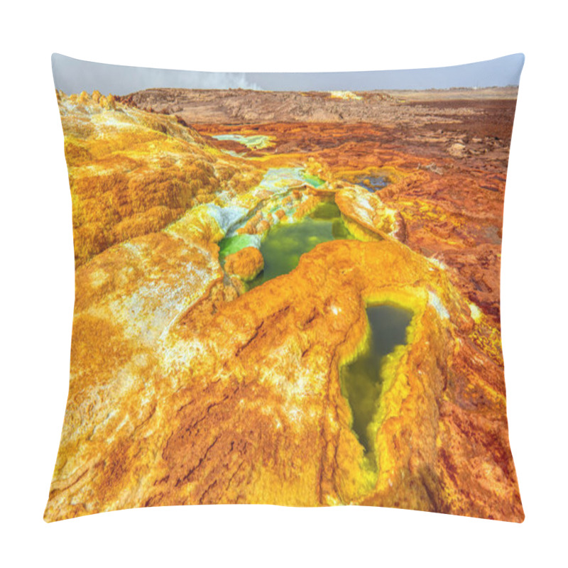 Personality  Moonscape Of Dallol Lake, Danakil Depression Ethiopia Pillow Covers