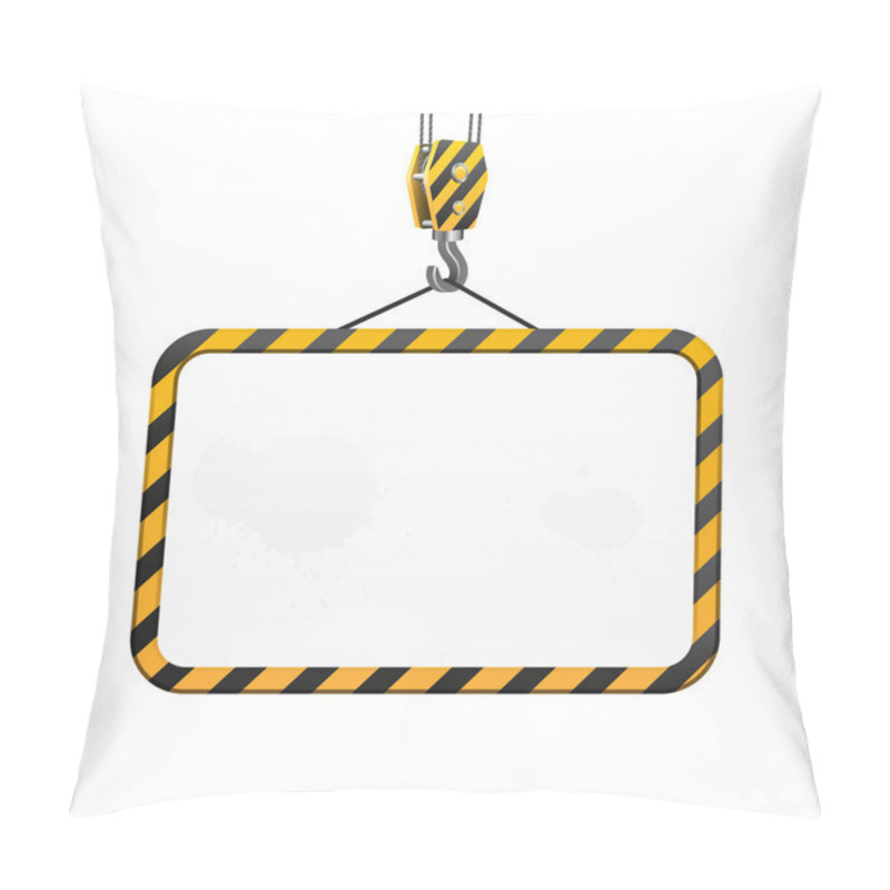 Personality  Vector Building Frame With Hook And Industrial Banner Pillow Covers