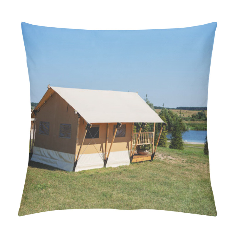 Personality  Glamorous Camping, Known As Glamping In Ukraine. Pillow Covers