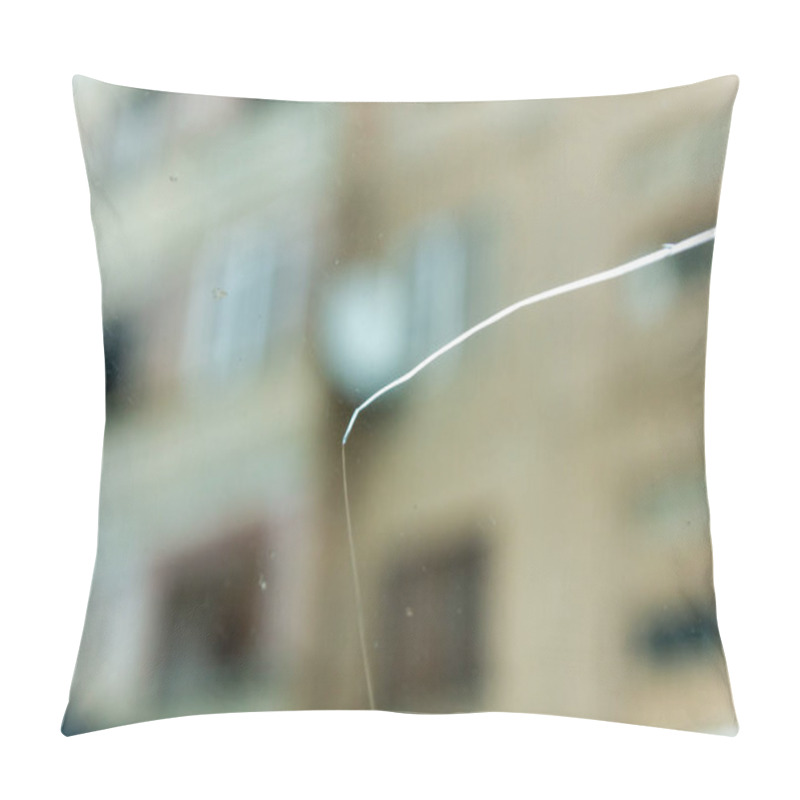 Personality  Close Up Of A Cracked Window Pillow Covers