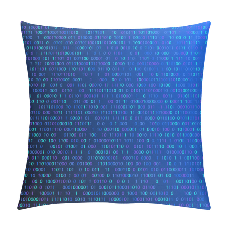 Personality  Vector Illustration. Background With Digital Elements. System El Pillow Covers