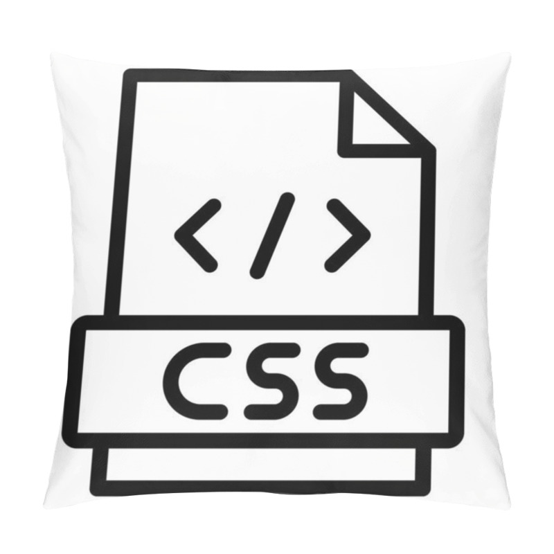 Personality  Css Vector Icon Design Illustration Pillow Covers