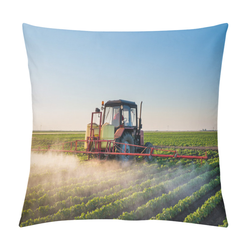 Personality  Tractor Spraying Pillow Covers