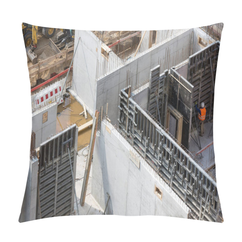 Personality  Concrete Walls On Construction Site Pillow Covers