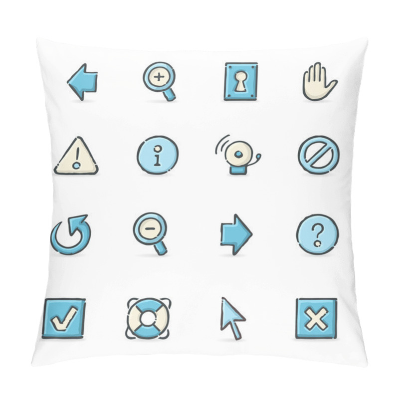 Personality  Internet Icons Pillow Covers