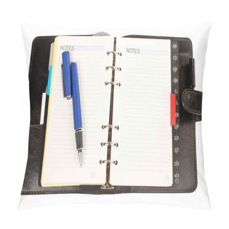 Personality  Opened Agenda With The Pen Pillow Covers