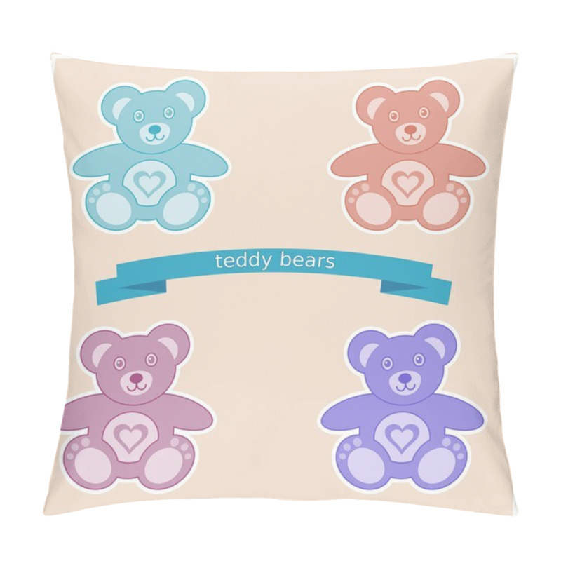 Personality  Teddy Bears Pillow Covers