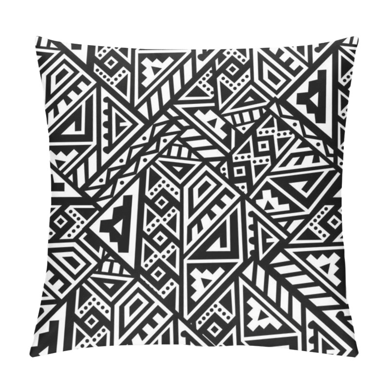 Personality  Abstract Vector Seamless Pattern In Ethnic Style Pillow Covers