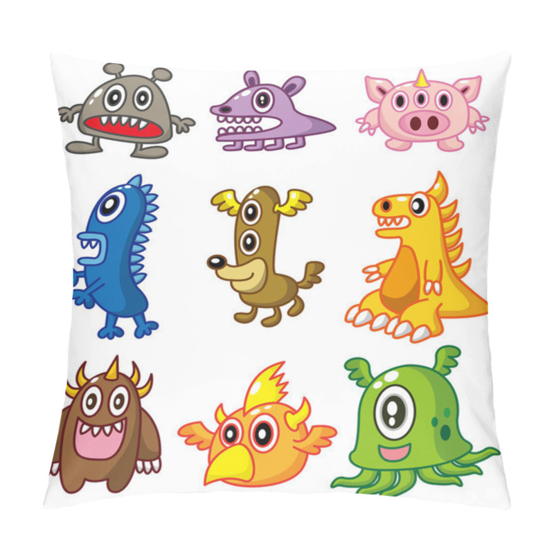 Personality  Cartoon Monster Pillow Covers