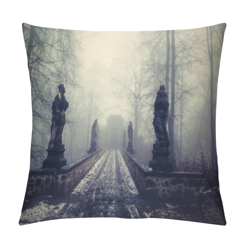 Personality  Baroque Statue In Front Of Hruba Skala Pillow Covers