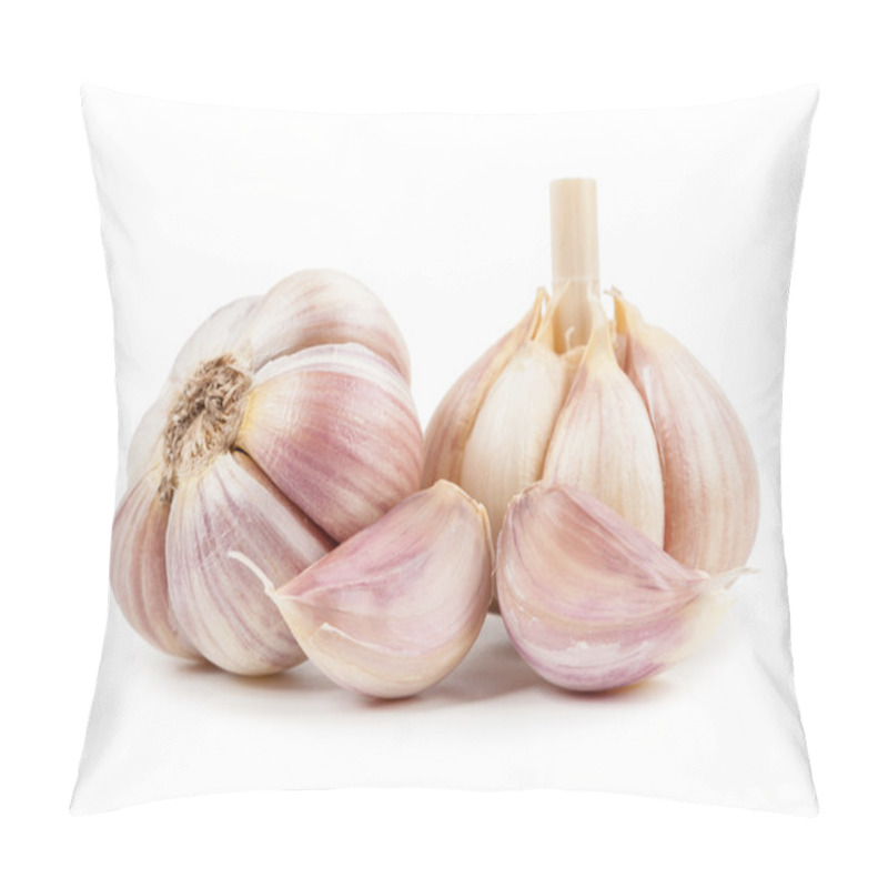 Personality  Garlic Isolated On White Background Pillow Covers