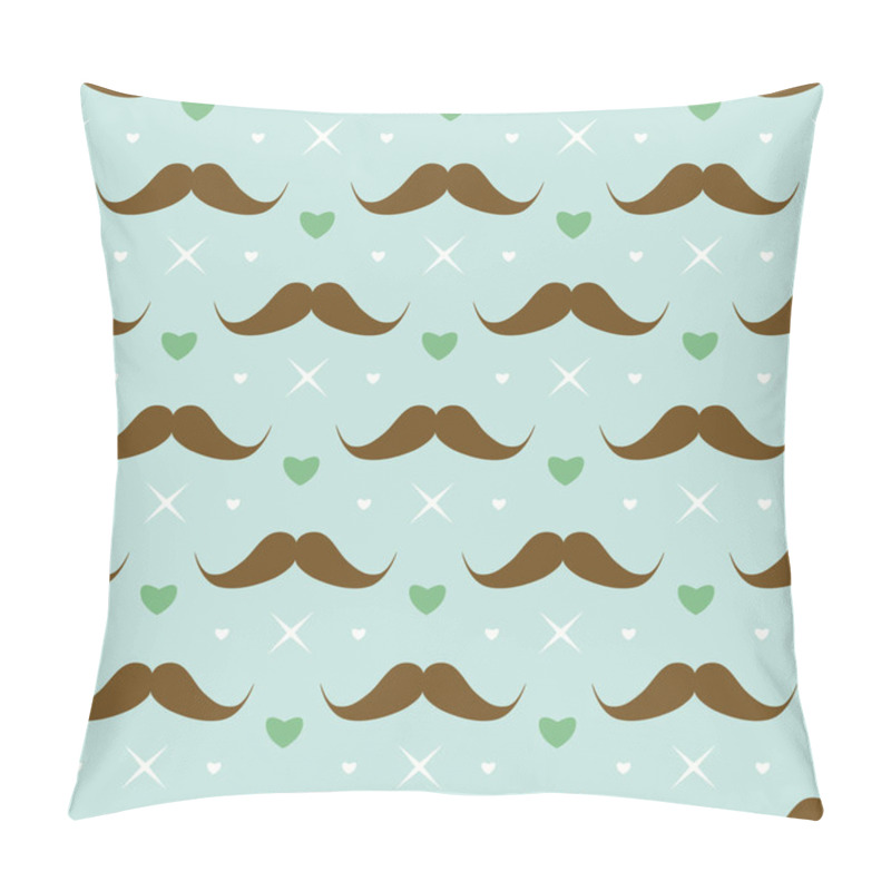 Personality  Mustache Vector Background Pillow Covers