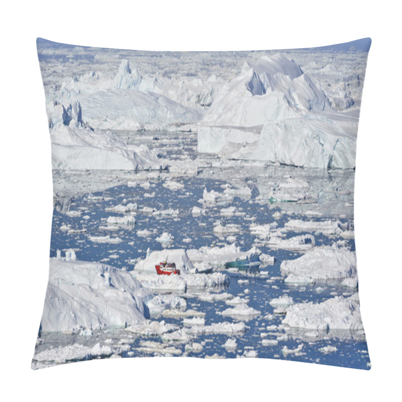 Personality  Illulisat Icefjord Filled With Large Icebergs Pillow Covers