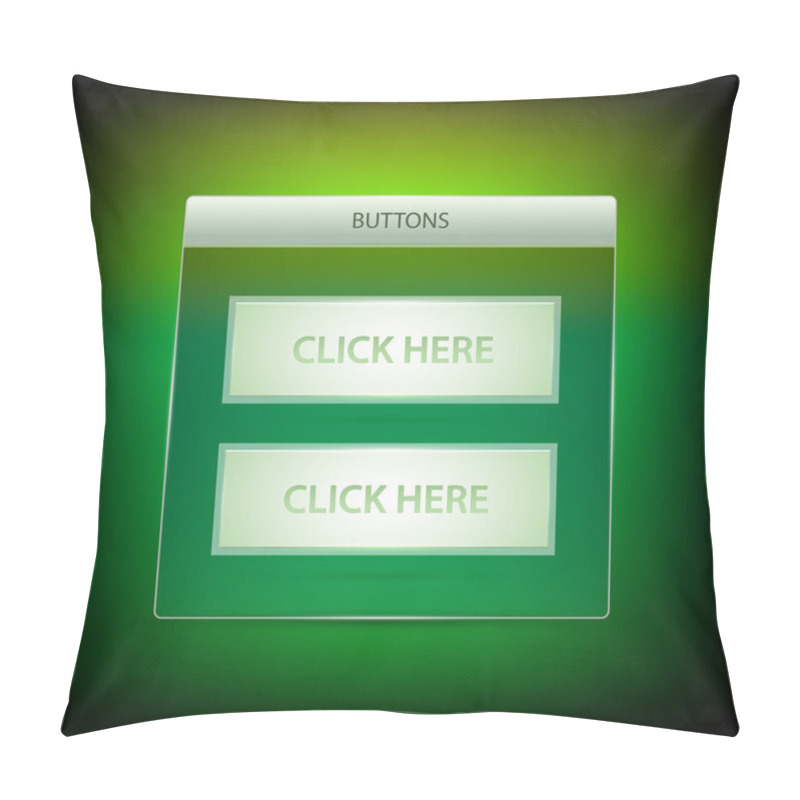 Personality  Vector Buttons - Click Here. Pillow Covers