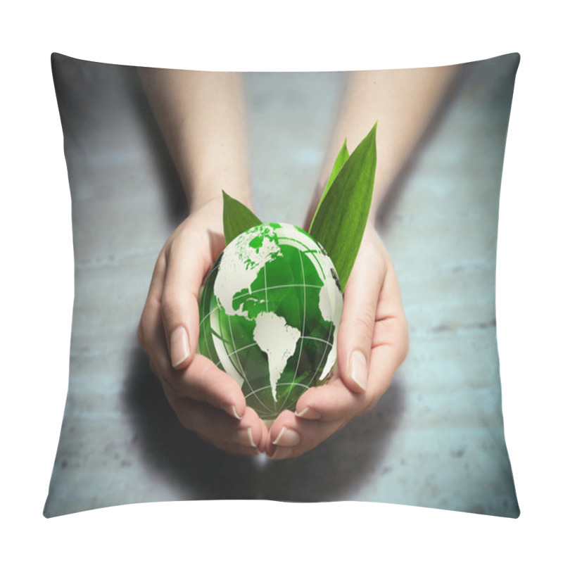 Personality  Protect The Green Of America In Your Hands Pillow Covers