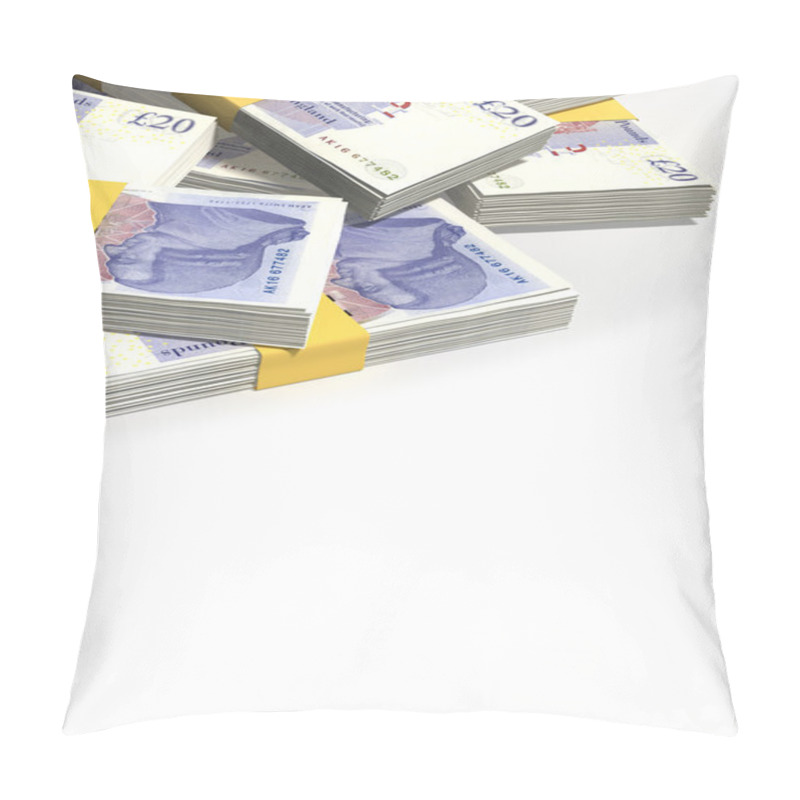 Personality  British Pound Sterling Notes Scattered Pile Pillow Covers