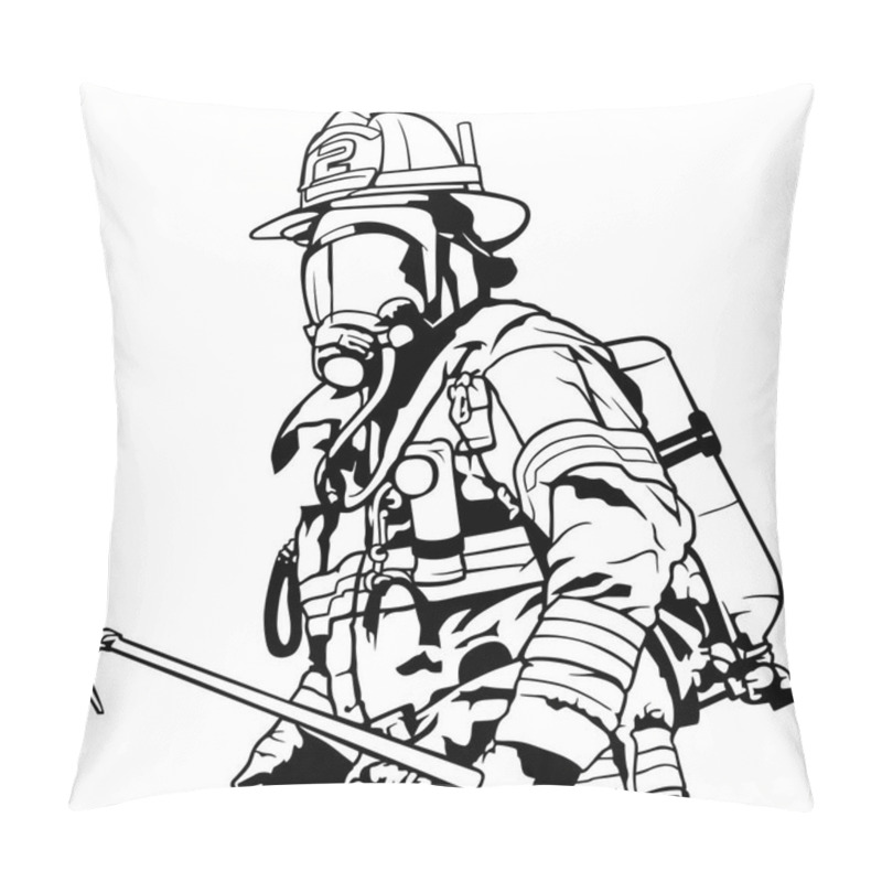 Personality  Fireman With Mask Pillow Covers