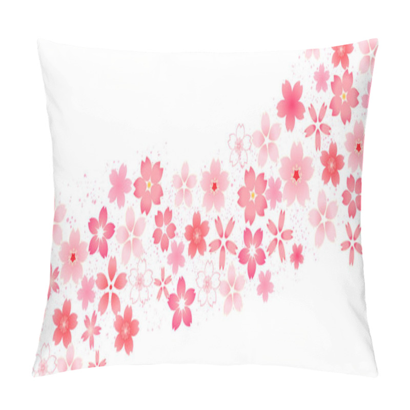 Personality  Cherry Blossoms New Year's Card Japanese Pattern Background Pillow Covers