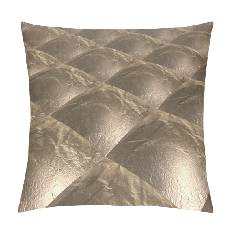 Personality  Square Metal Surface Pillow Covers