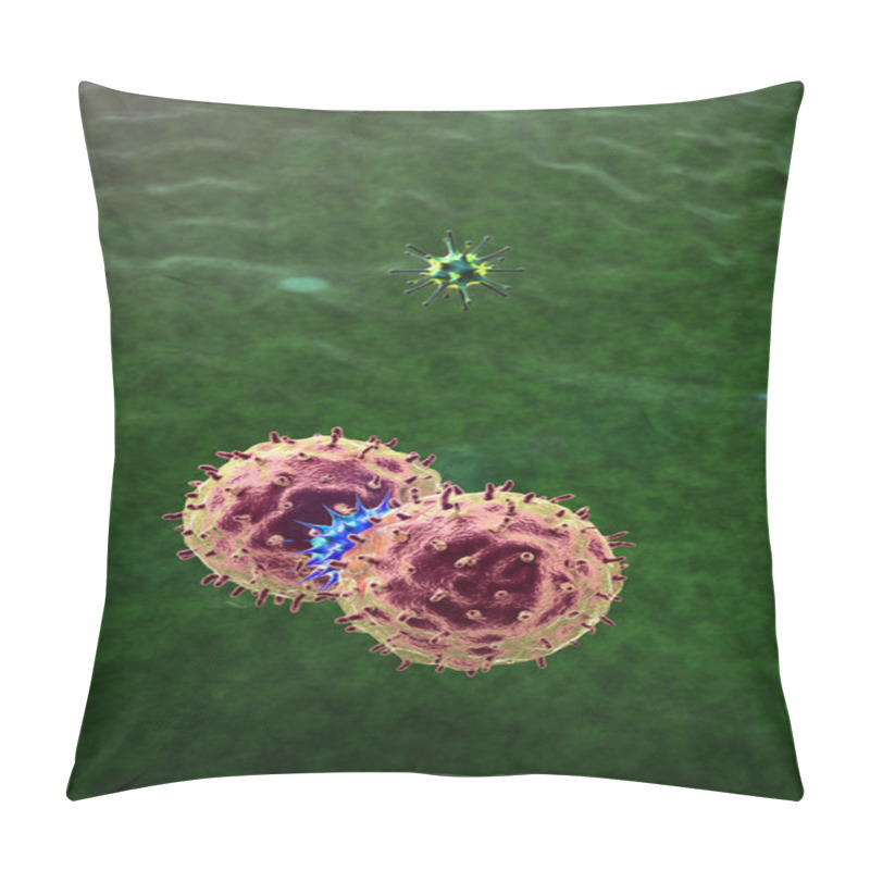 Personality  Virus, Macrophage Pillow Covers