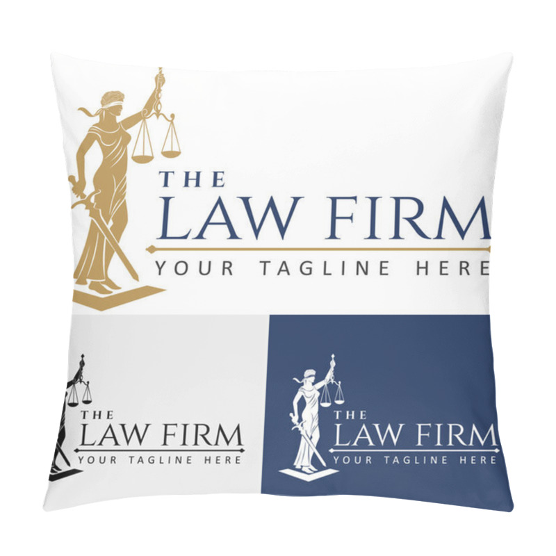 Personality  Logo Law Firm Lady Justice Pillow Covers