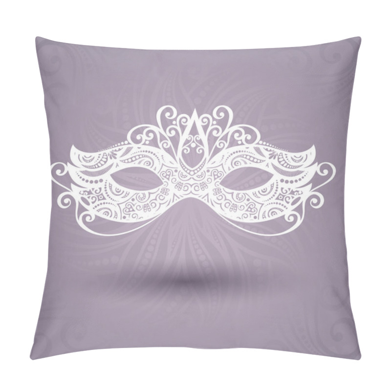 Personality  Beautiful Masquerade Mask (Vector) Pillow Covers