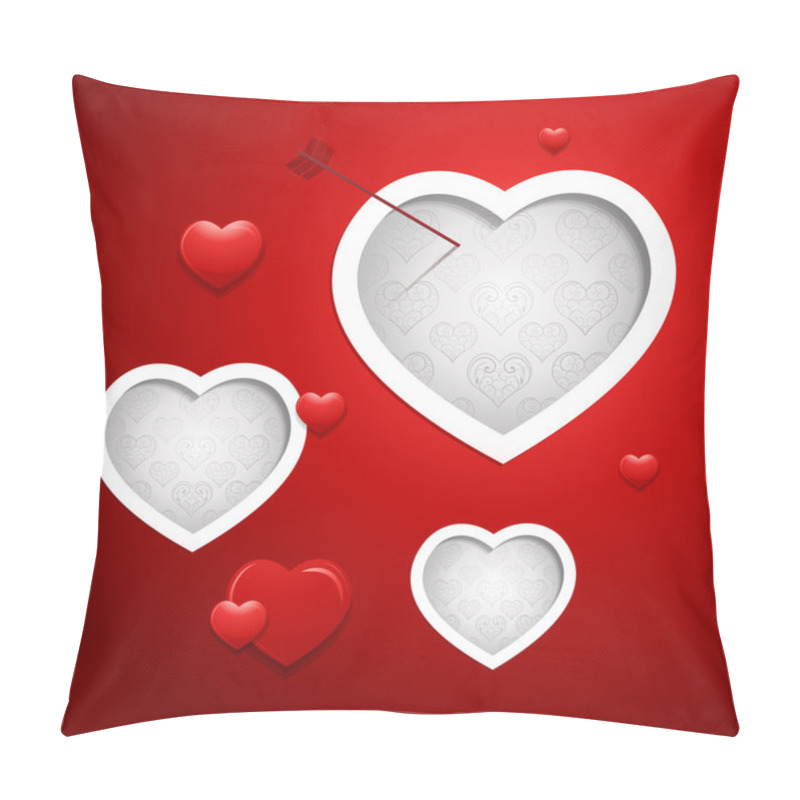 Personality  Valentines Day Card Design Background Pillow Covers