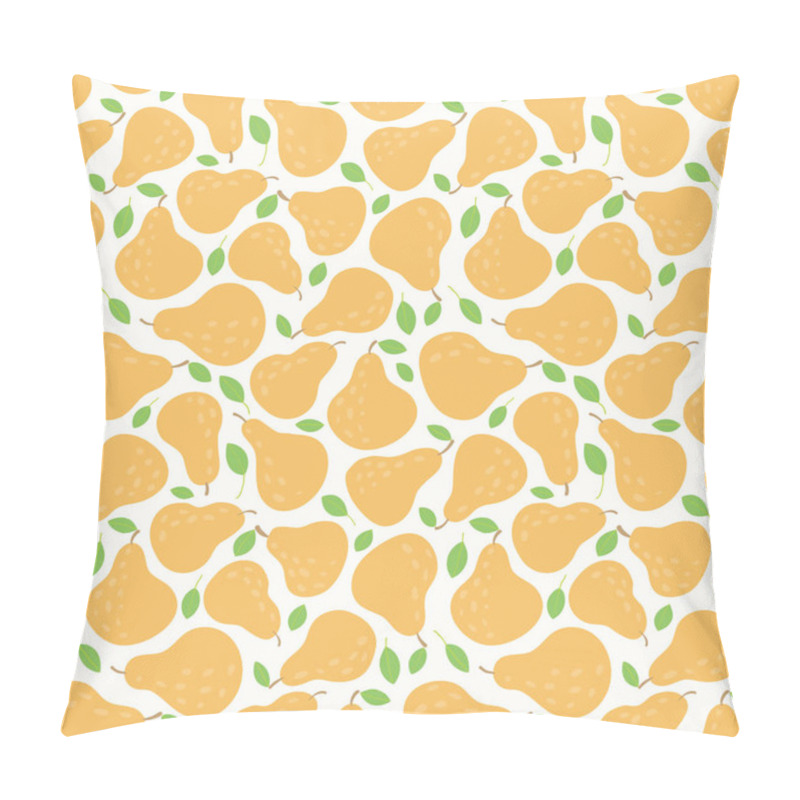 Personality  Seamless Repeat Pattern With Hand Drawn Pears,  Vector, Illustration, Concept For Autumn Harvest And Healthy Eating Pillow Covers