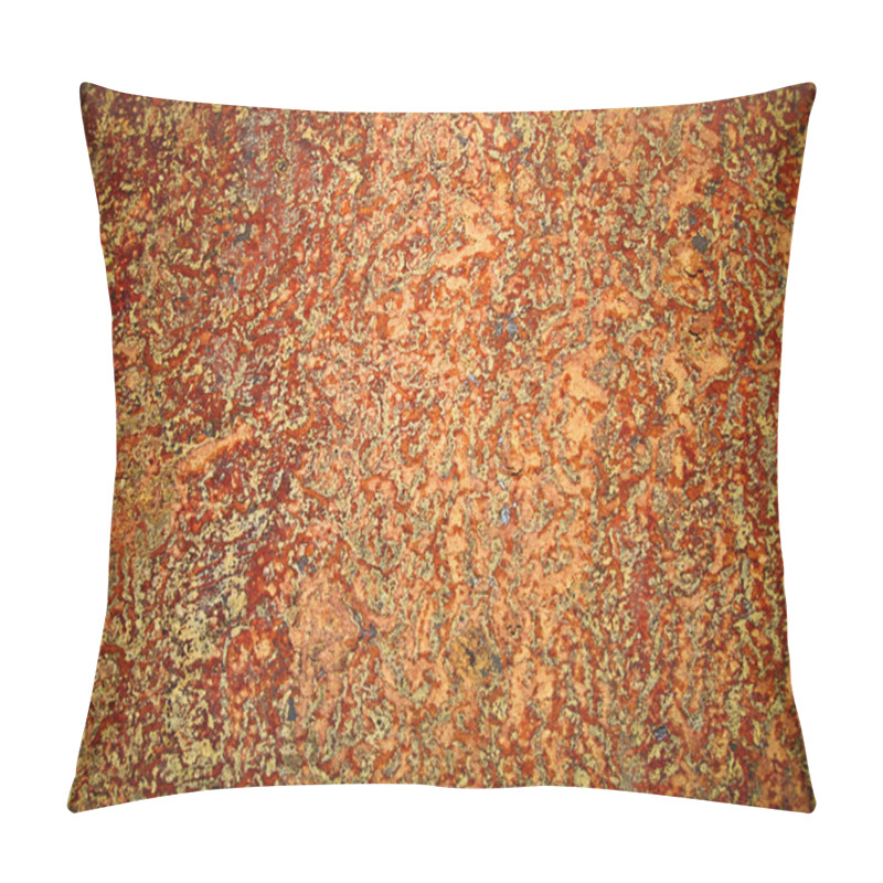 Personality  Rusty Metal Orange Background Pillow Covers