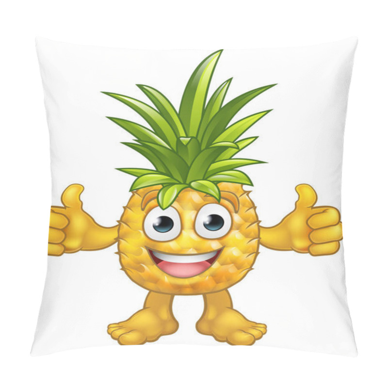 Personality  Fruit Cartoon Pineapple Mascot Character Pillow Covers