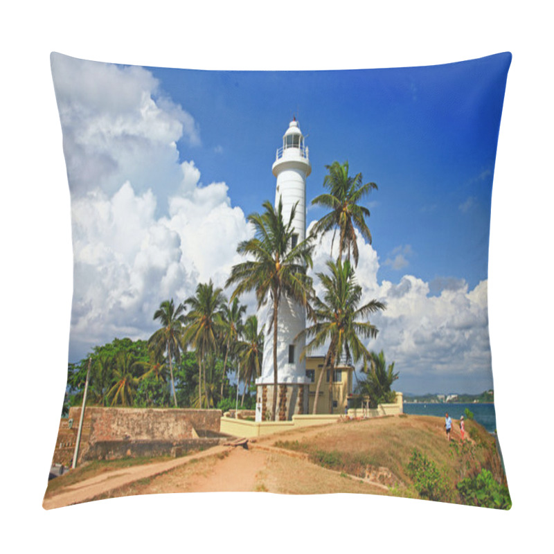 Personality  Pictorial View Of Light Houe - Galle Fort (Sri Lanka) Pillow Covers