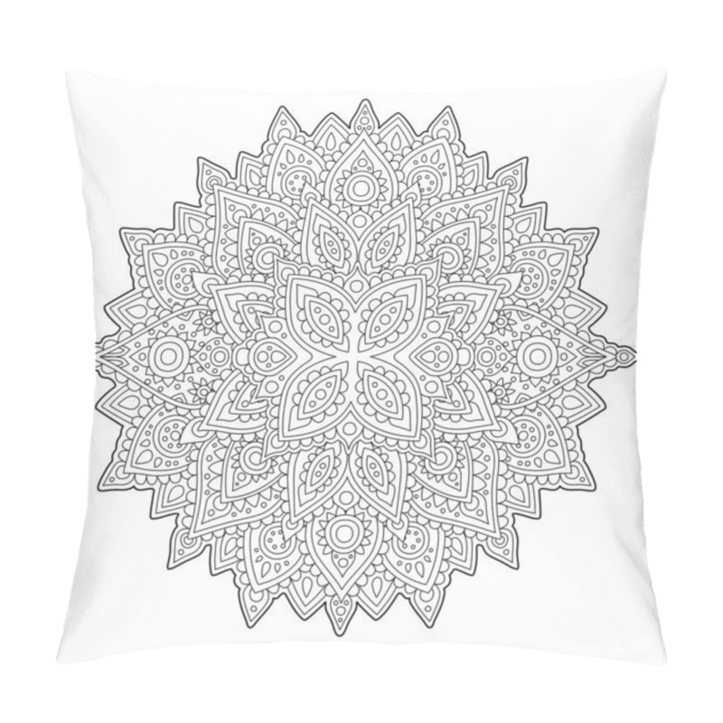 Personality  Zen Art With Abstract Detailed Linear Pattern Pillow Covers