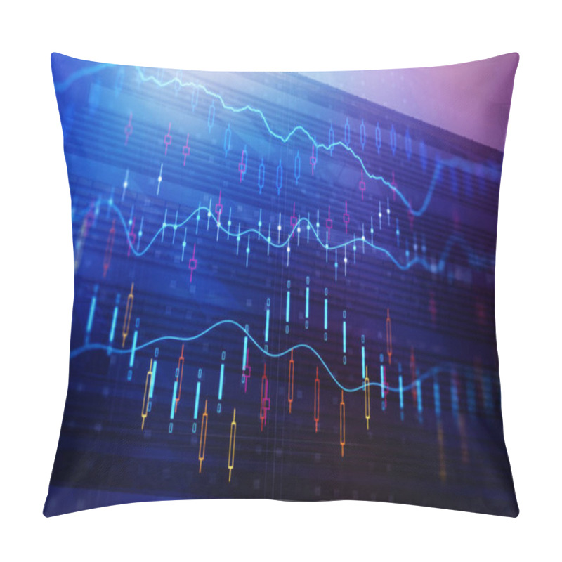 Personality  Abstract Forex Background  Pillow Covers