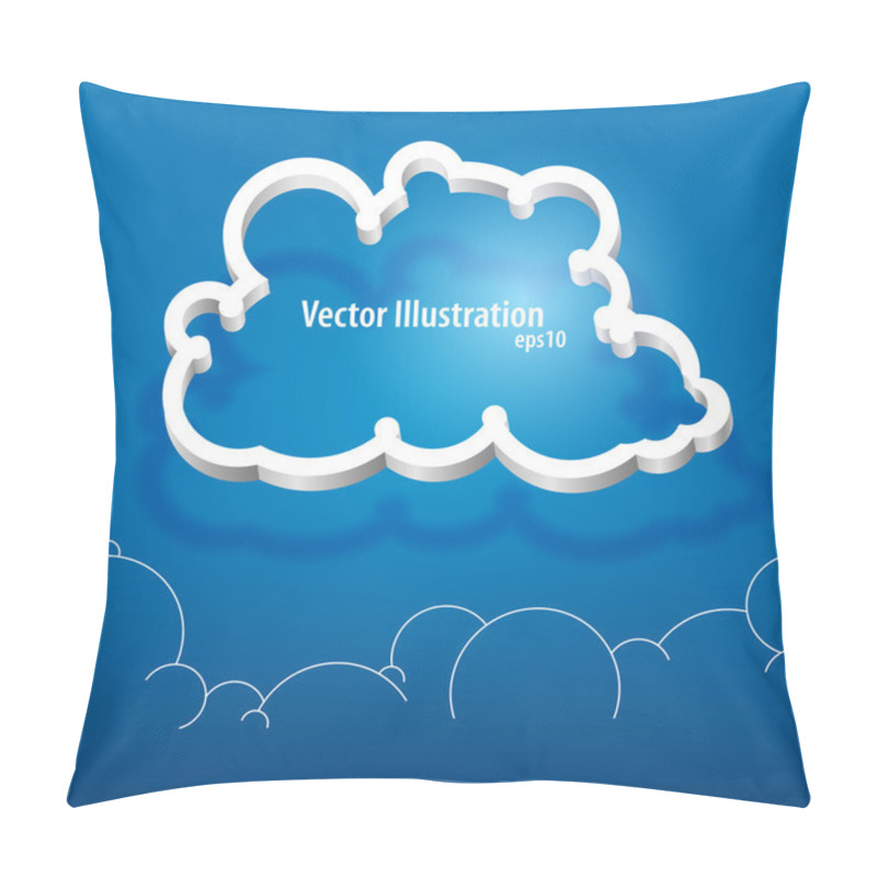 Personality  Vector Cloud Icon. Vector Illustration.  Pillow Covers