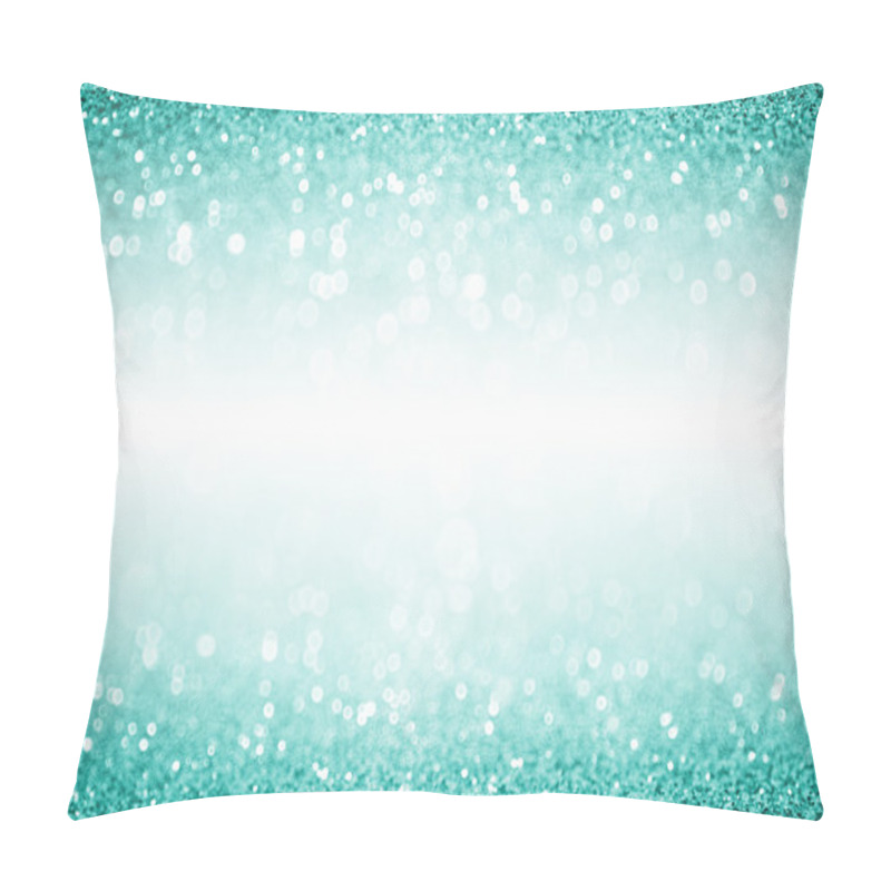 Personality  Teal Turquoise Aqua White Confetti Christmas Birthday Party Invite Pillow Covers