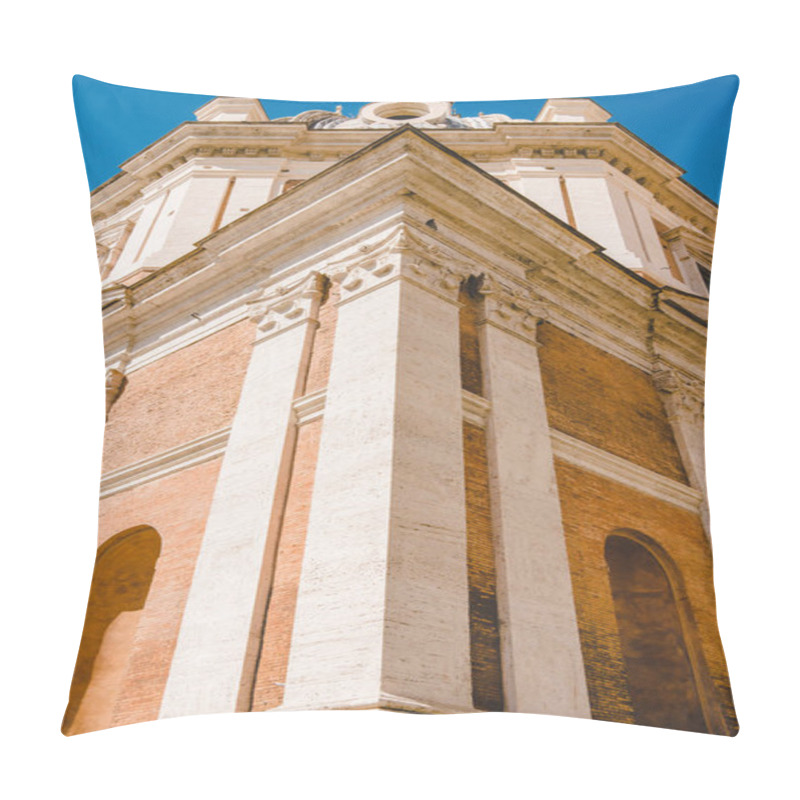 Personality  Bottom View Of Ancient Building, Rome, Italy Pillow Covers