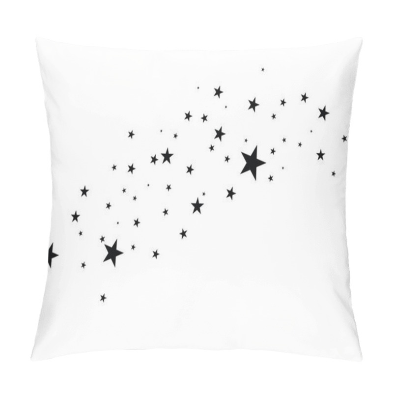 Personality  Stars On A White Background Pillow Covers