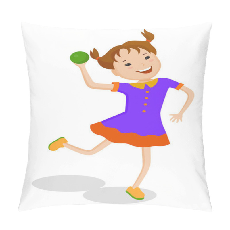 Personality  Girl Playing With Ball Pillow Covers