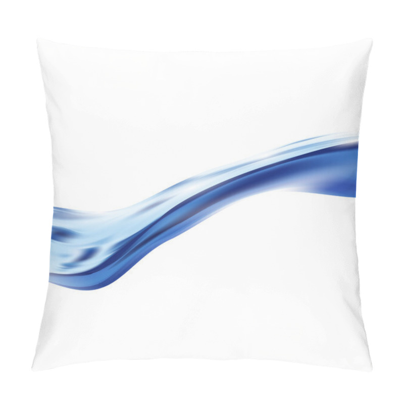 Personality  Vector Realistic Water Wave On White Background Pillow Covers