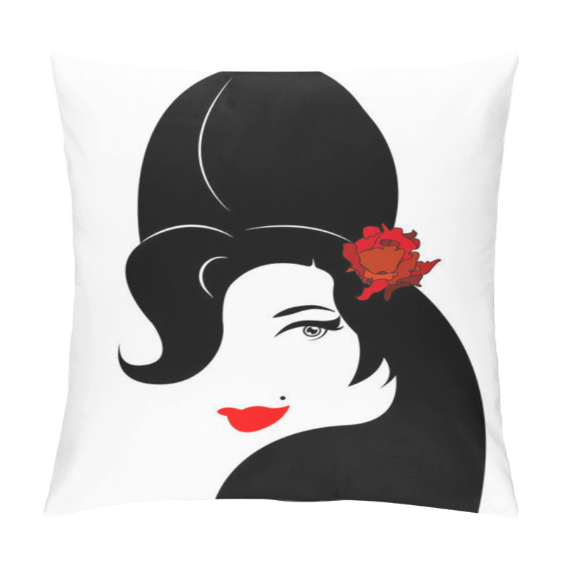 Personality  Amy Winehouse - Minimalist Version, Vector Portrait Of Jazz Singer, Isolated Or White Background  Pillow Covers