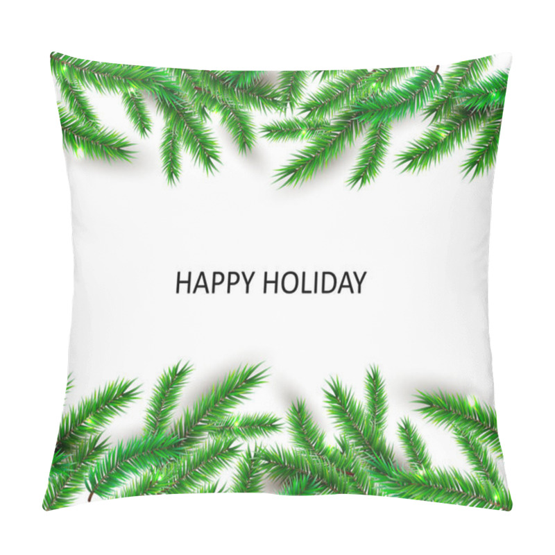 Personality  Holiday Background With Christmas Tree. Place For Text. Great For Greetings, Party Invitation, New Year, Merry Christmas Cards, Banner, Headers, Poster. Pillow Covers