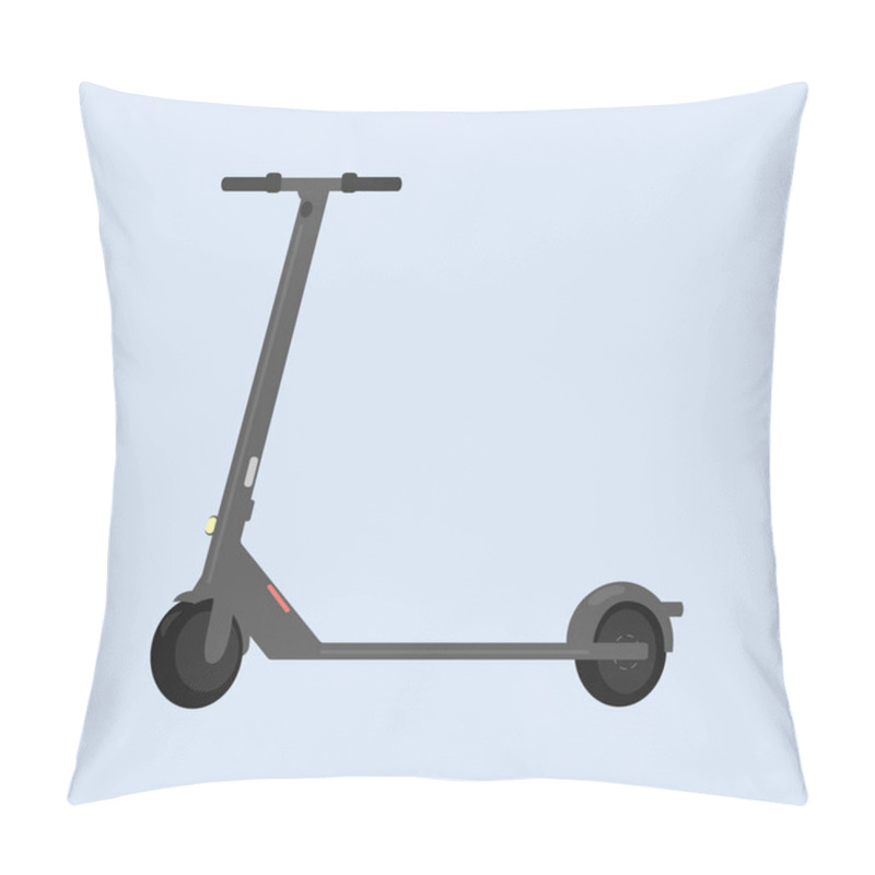 Personality  Electric Scooter Icon Art. Eco Energy Transport Pillow Covers