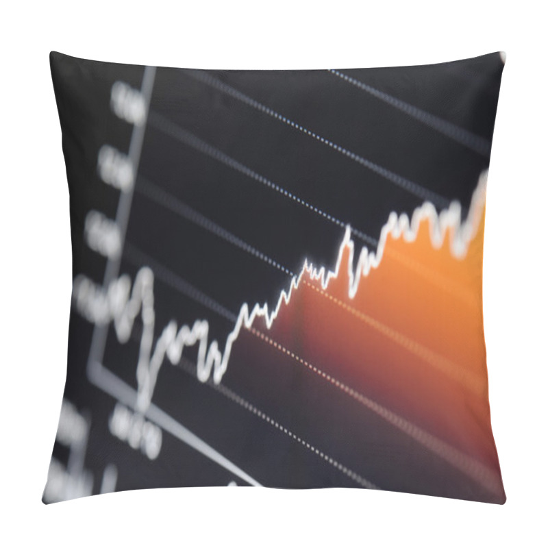 Personality  Stock Chart Growth Pillow Covers