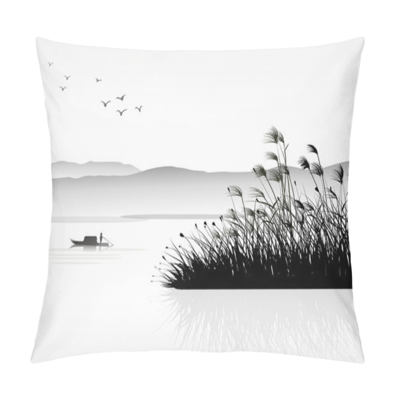 Personality  Reed Painting Pillow Covers